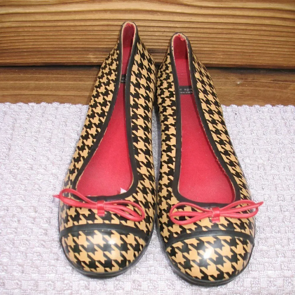 Kate Spade Rubber Rain Flats